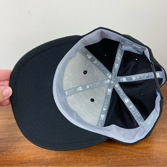 AJGA New Era Snapback Hat Cap Taylormade Golf Adjustable Black White OSFM - Picture 7 of 12